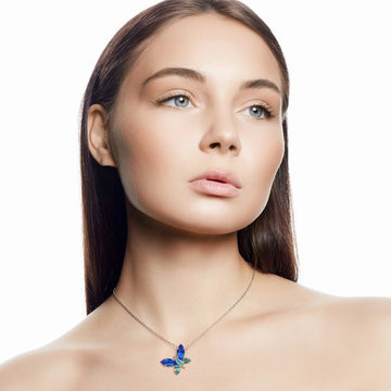 Butterfly Swarovski Crystals Pendant