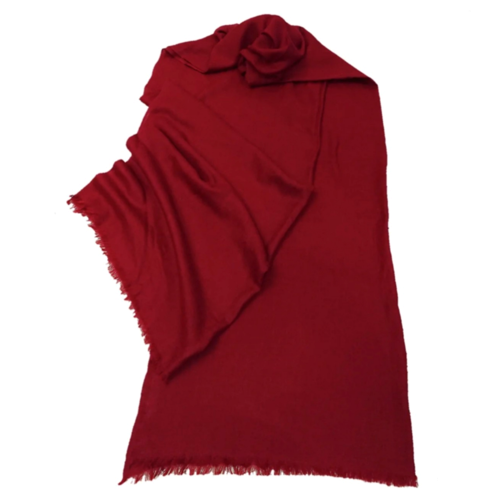  Red pashmina wool shawl