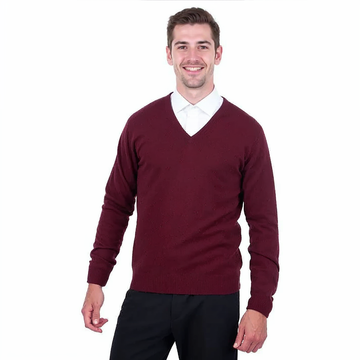 Classic Fit V-Neck Cashmere Jumper