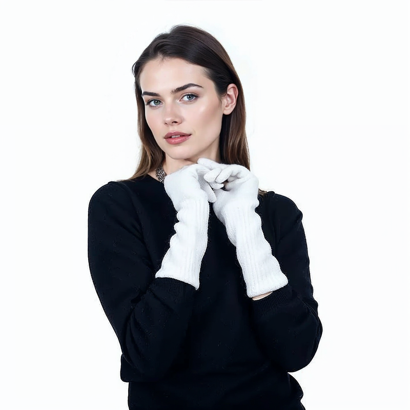 Scottish Cashmere Long Cuff Gloves