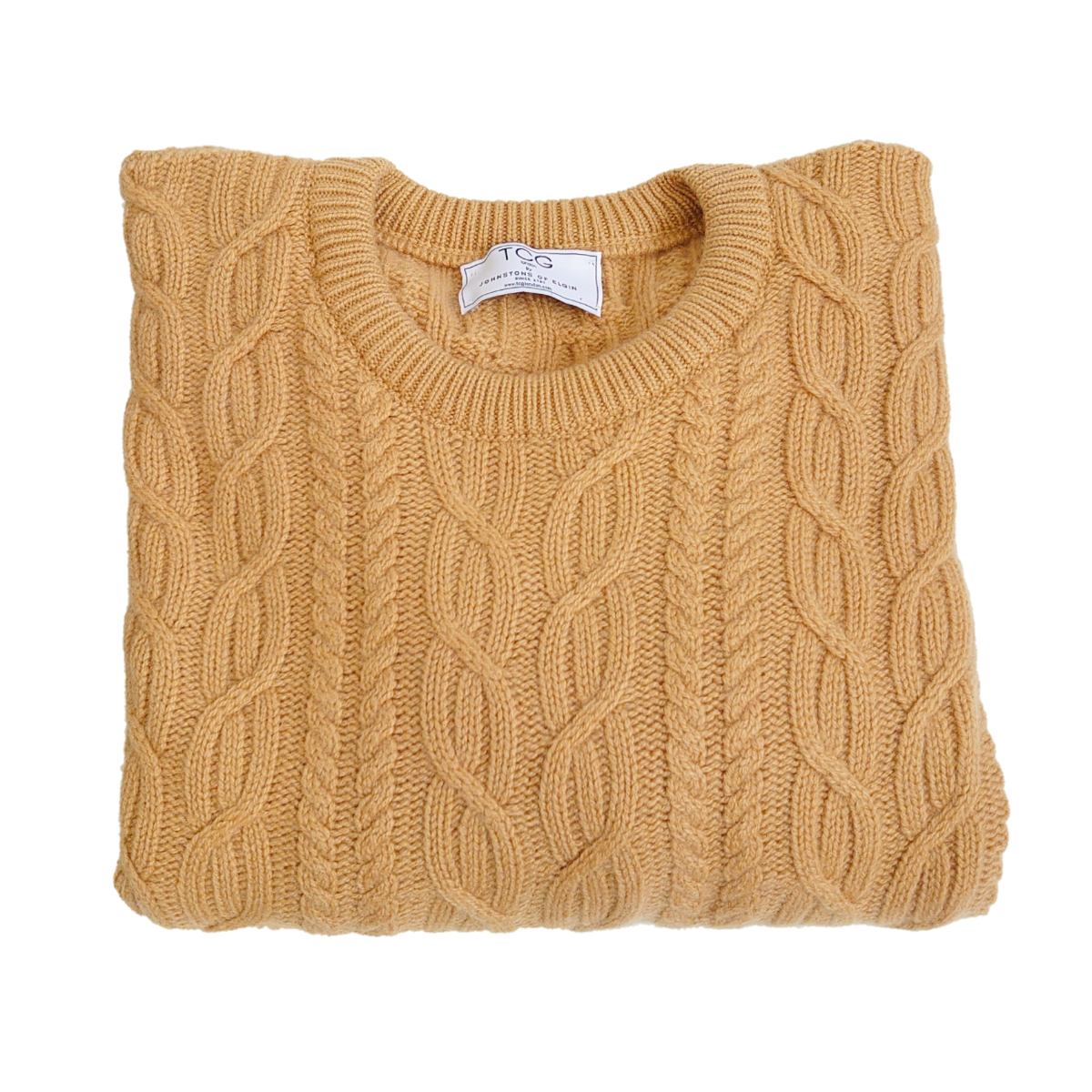 Loose Fit Cashmere Chunky Jumper - Aran Cable Knit