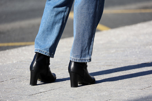 female jeans and boot