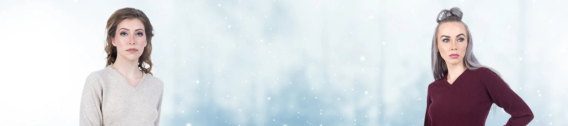 Womens Cashmere V-Neck Sweaters