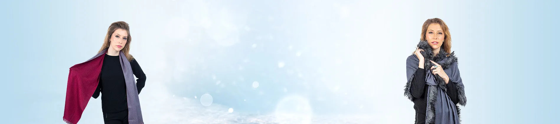 Grey Pashmina Shawl And Scarf Collection