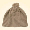 Scottish Cashmere PomPom Cable Beanie - TCG London