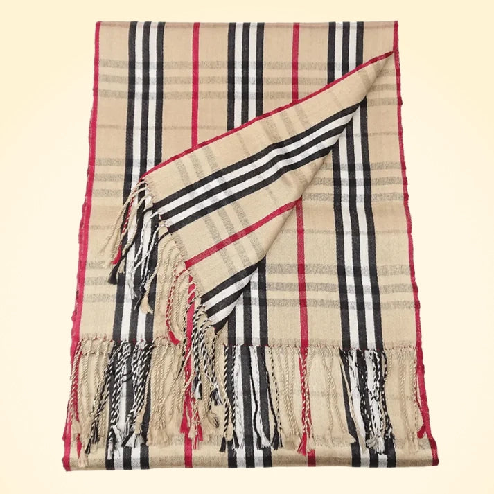 Camel Thomson Pashmina Scarf - TCG London