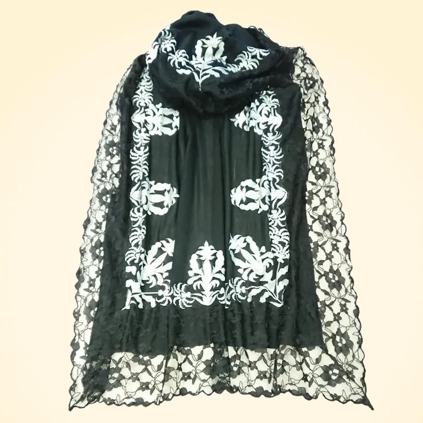 Embroidered Pashmina Cashmere Shawl - TCG London