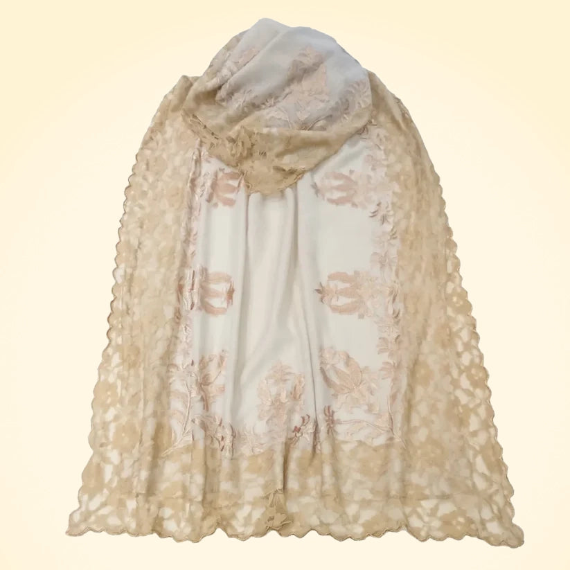 Embroidered Pashmina Cashmere Shawl - TCG London