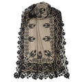 Cream Embroidered Pashmina Cashmere Shawl - TCG London