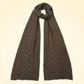 Scottish Cashmere Pointelle Knit Scarf - TCG London