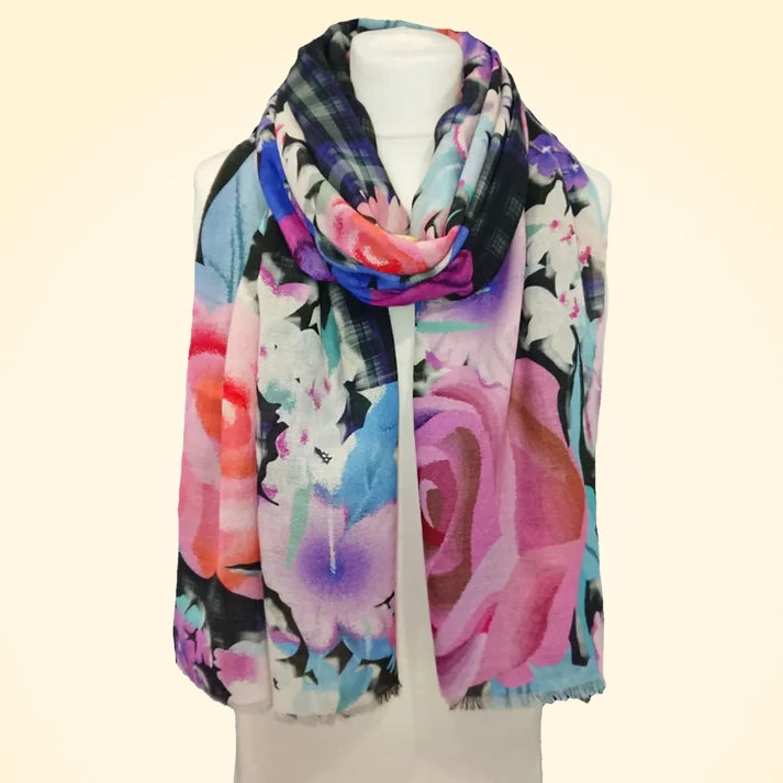 Pashmina Cashmere Printed Large Shawl - TCG London