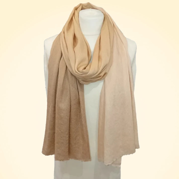 Large Shaded Pashmina Cashmere Stole - TCG London