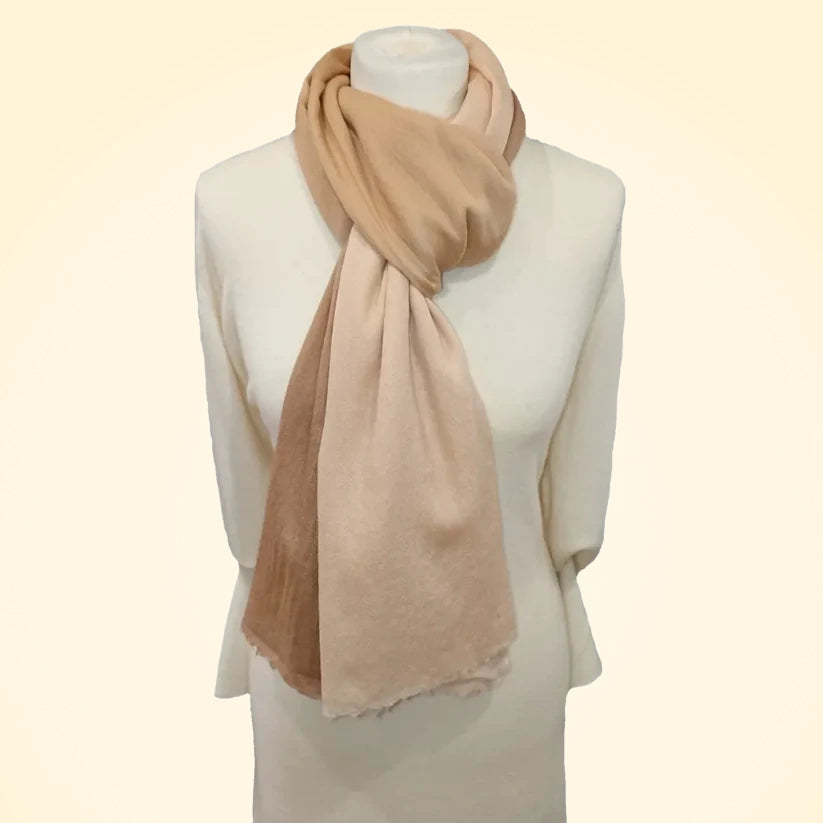 Large Shaded Pashmina Cashmere Stole - TCG London