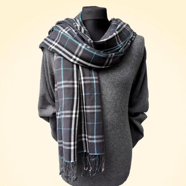 Grey Thomson Large Pashmina Scarf - TCG London