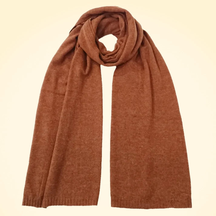 Large Lambswool and Silk Knitted Scarves - TCG London