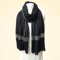 Pashmina Large Stole With Hand Applied Crystals - TCG London