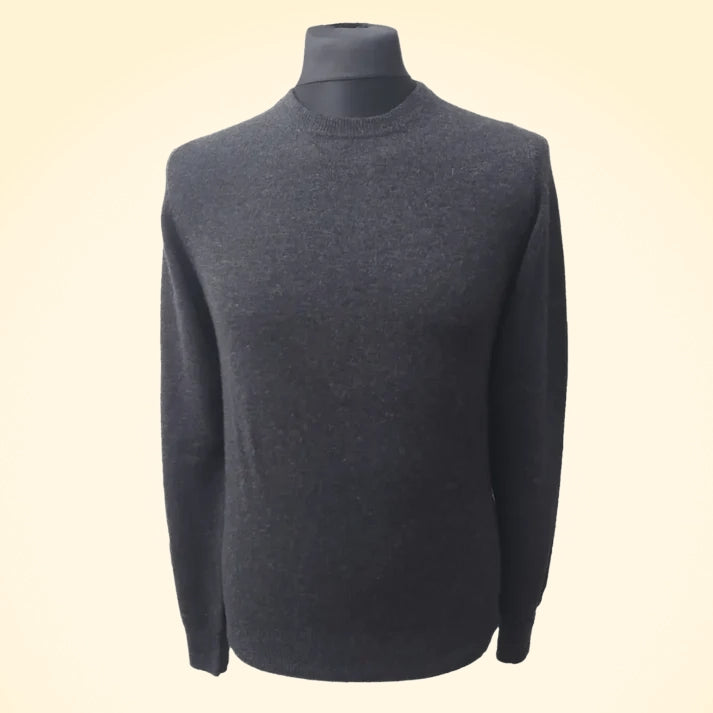 Regular Fit Cashmere Round Neck Jumper - TCG London