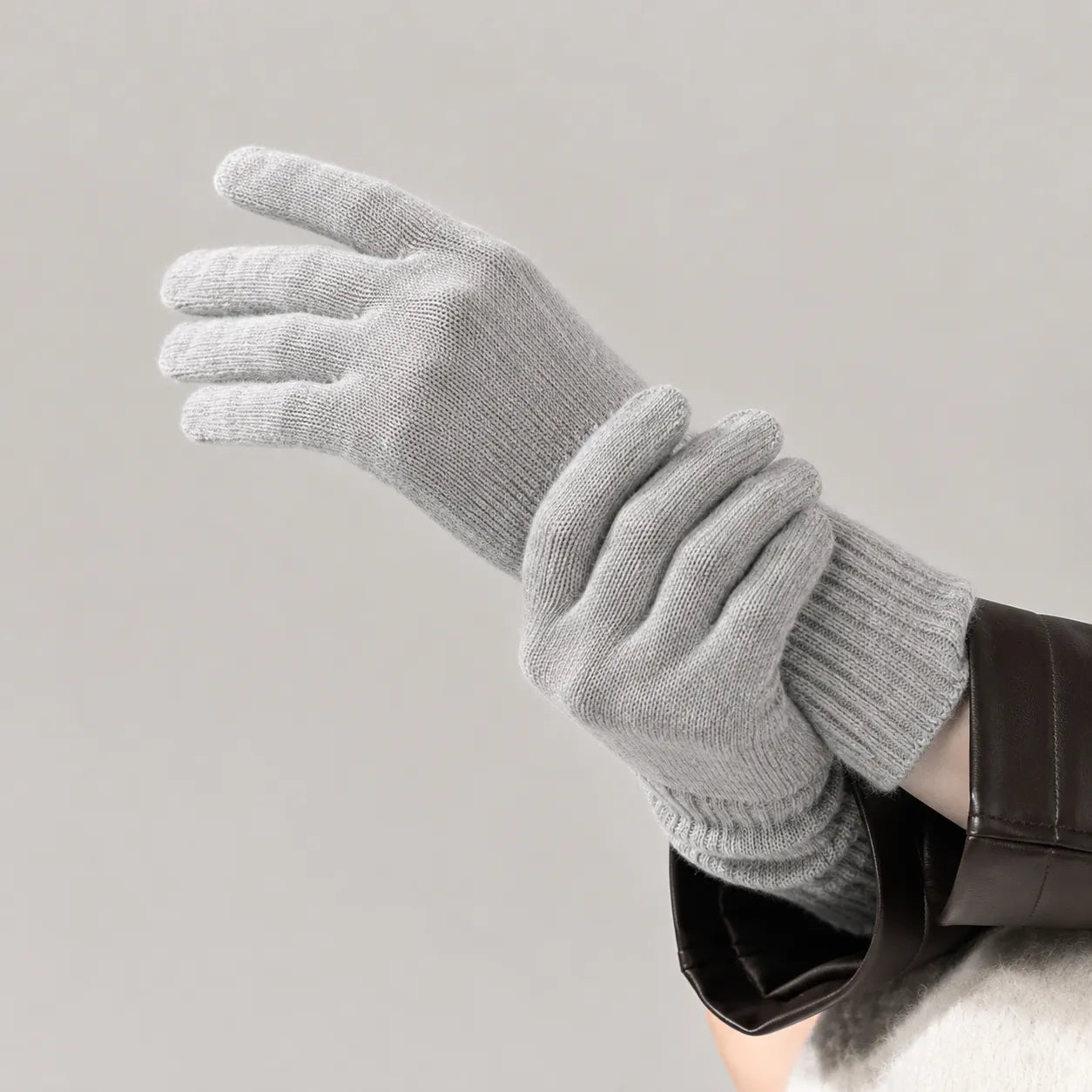 Scottish Cashmere Long Cuff Gloves - TCG London