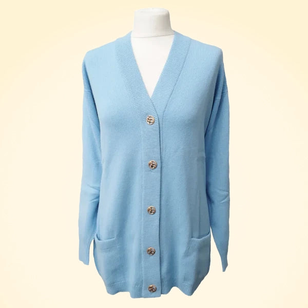 Loose Fit Cashmere Long Cardigan by Ballantyne - TCG London