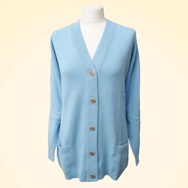 Loose Fit Cashmere Long Cardigan by Ballantyne - TCG London