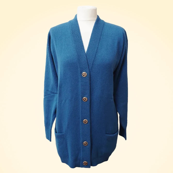 Loose Fit Cashmere Long Cardigan by Ballantyne - TCG London