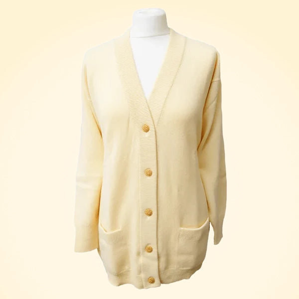 Loose Fit Cashmere Long Cardigan - TCG London