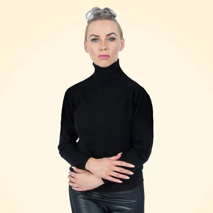 Classic Fit Roll Neck Cashmere Jumper - TCG London