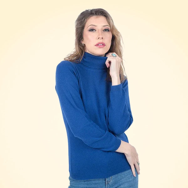 Classic Fit Roll Neck Cashmere Jumper - TCG London