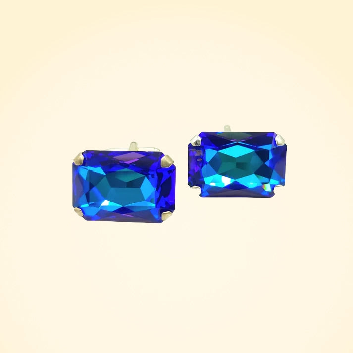 Swarovski Crystals Large Baguette Cufflinks - TCG London