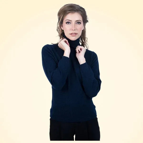Classic Fit Roll Neck Cashmere Jumper - TCG London