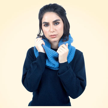 Scottish Cashmere Textured Snood - TCG London