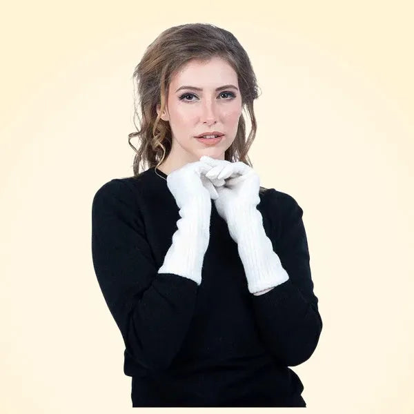 Scottish Cashmere Long Cuff Gloves - TCG London
