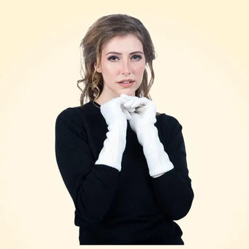Scottish Cashmere Long Cuff Gloves - TCG London