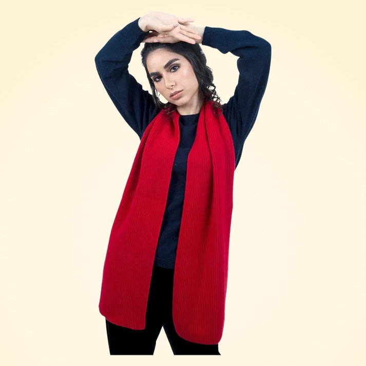 Scottish Cashmere Ribbed Scarves - TCG London