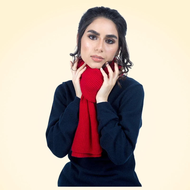 Scottish Cashmere Ribbed Scarves - TCG London