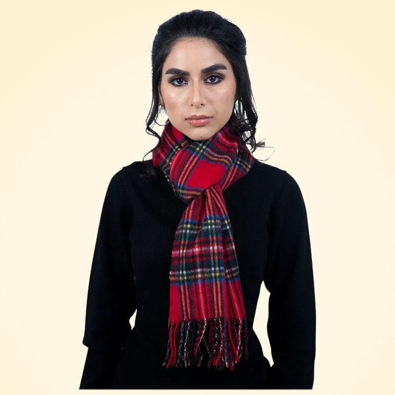 Scottish Cashmere Check Scarves - TCG London