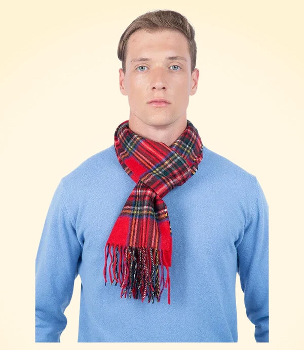 Scottish Cashmere Check Scarves - TCG London