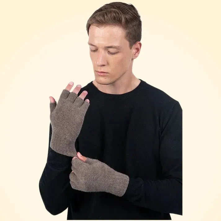 Scottish Cashmere Fingerless Gloves - TCG London