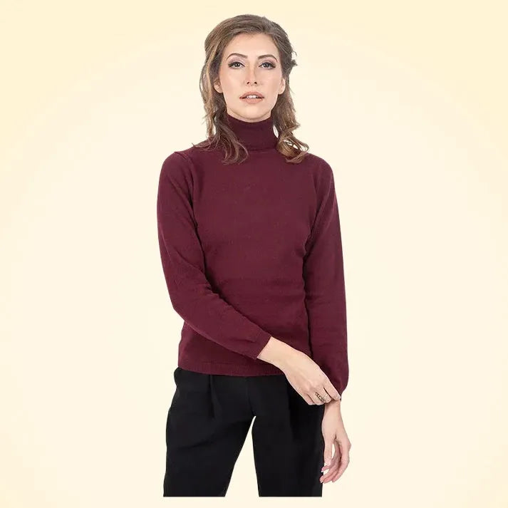 Classic Fit Roll Neck Cashmere Jumper - TCG London