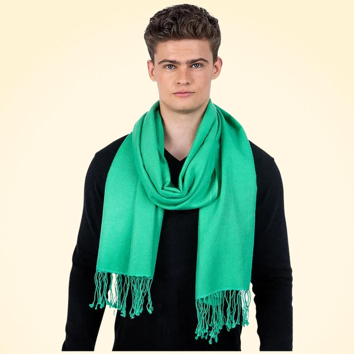 Large Cashmere and Silk Pashmina Scarf - TCG London