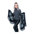 Black Embroidered Pashmina Cashmere Shawl - TCG London