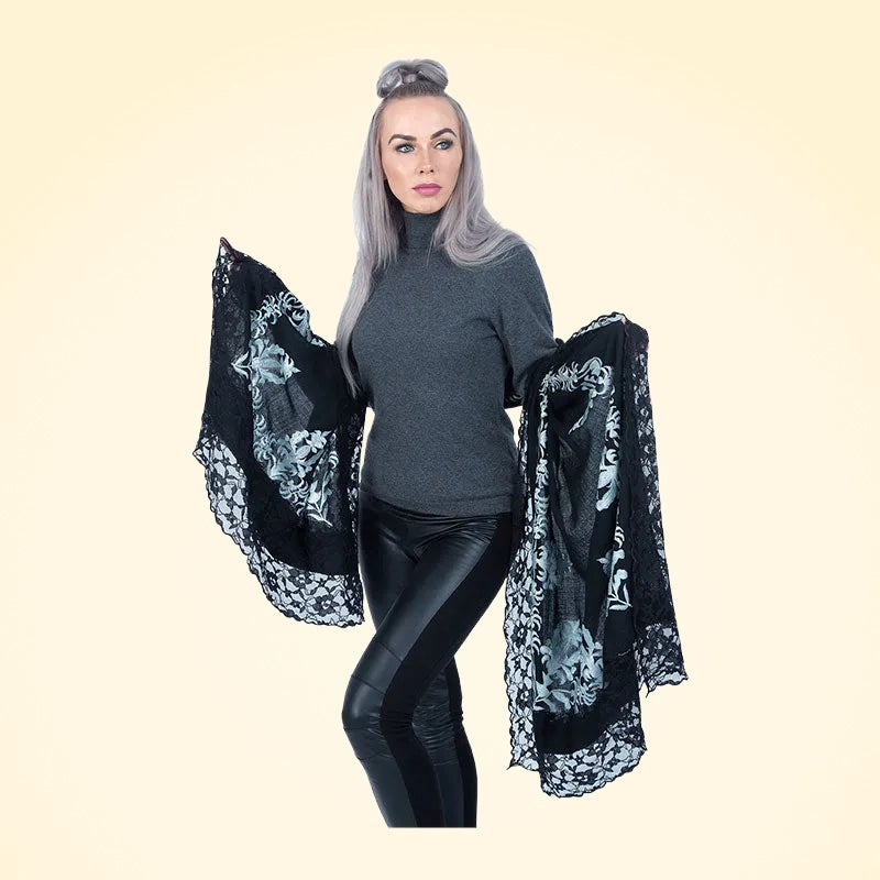 Embroidered Pashmina Cashmere Shawl - TCG London