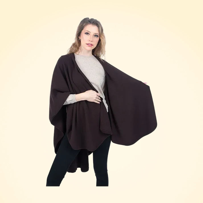 Scottish Cashmere Knitted Cape - TCG London