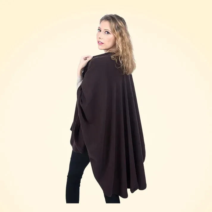 Scottish Cashmere Knitted Cape - TCG London