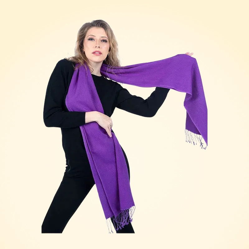 Cashmere and Silk Pashmina Scarf - TCG London