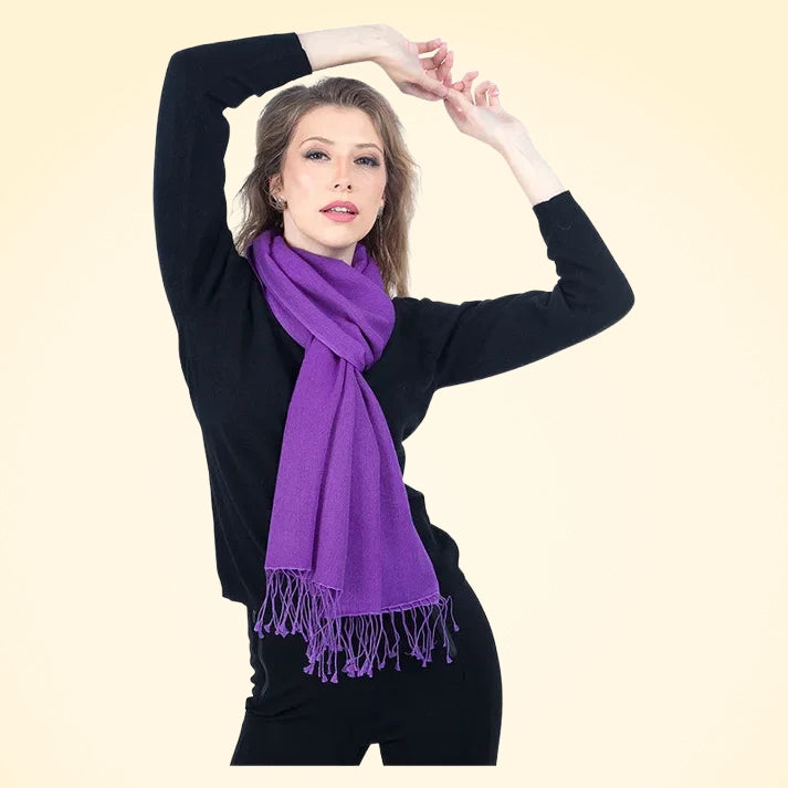 Cashmere and Silk Pashmina Scarf - TCG London