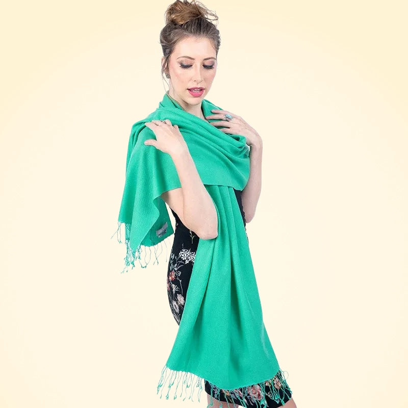 Cashmere and Silk Pashmina Stole - TCG London