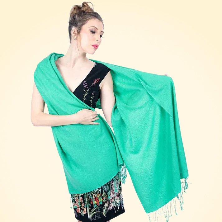 Cashmere and Silk Pashmina Stole - TCG London