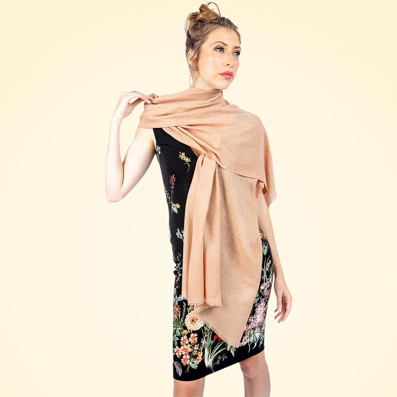 Large Fine And Lightweight Pashmina Stole - TCG London