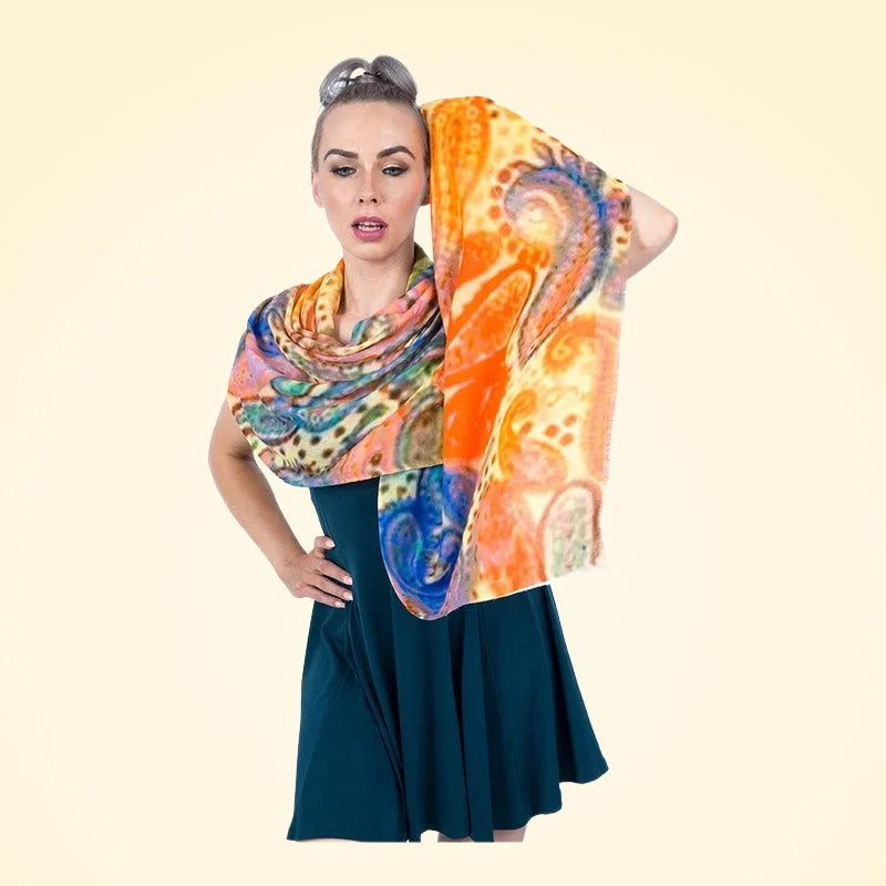 Large Pashmina Printed Stole - TCG London